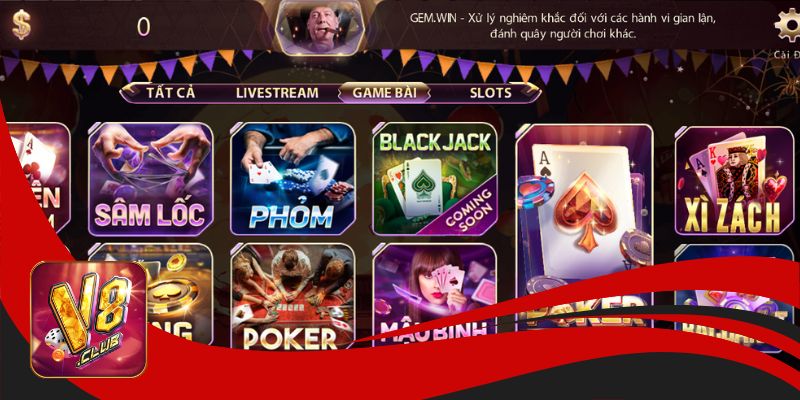 Xì dách V8club là game bài được nhiều người yêu thích