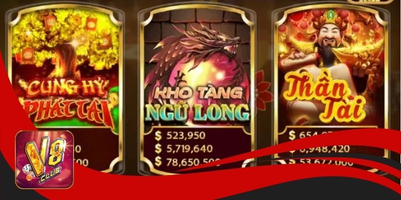 Kho Tàng Ngũ Long V8club được lấy cảm hứng từ năm con rồng huyền thoại trong văn hóa phương Đông